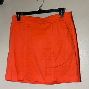 Ann Taylor Vibrant Orange Mini Skirt